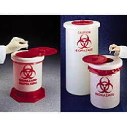 4-1800 NeoLab® Contenitore in pp autclavabile per lo stoccaggio di materiali pericolori biologici lt 57 dim.mm 330x690